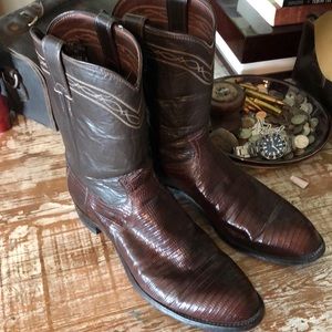 Men’s Justin Lizard Boots 11-1/2 D